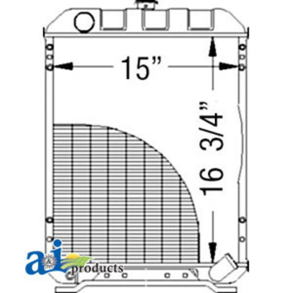 A & I Products Radiator 27.5" x23" x9" A-M804383